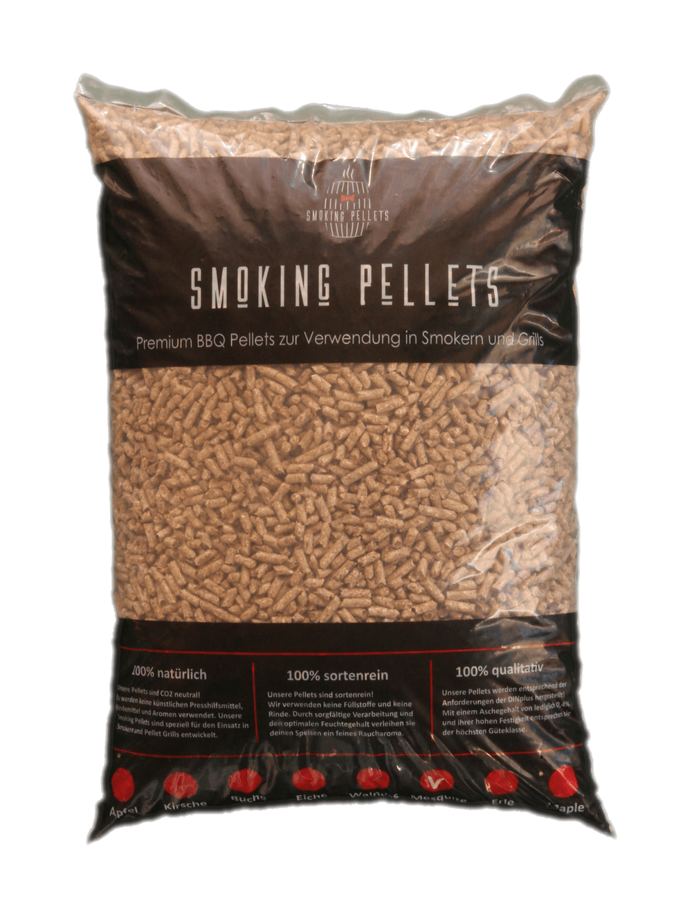 10kg Premium Smoking Pellets - 100% Ahorn - smoking - barr