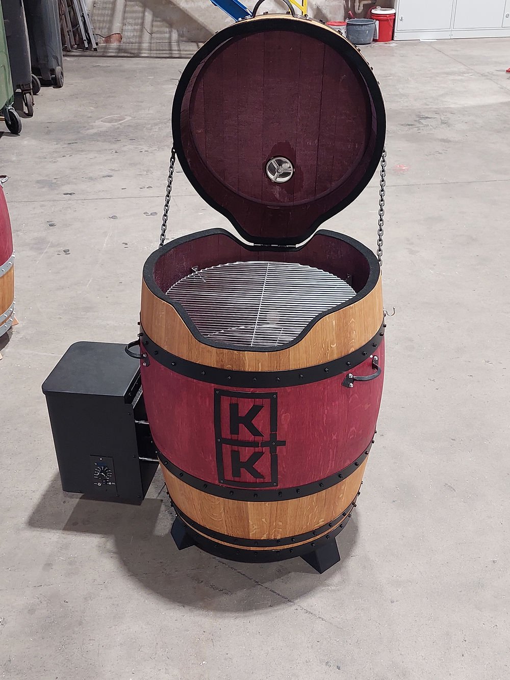 einfass Smoker individuell – Deckel mit eingebranntem Firmenlogo